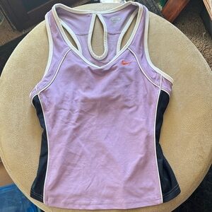 Nike Lavender and Black Racerback Tank Size Medium